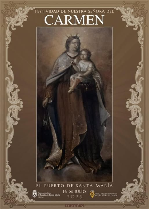 Horario e Itinerario Procesión Hermandad del Carmen de El Puerto de Santa María 16 de Julio del 2025