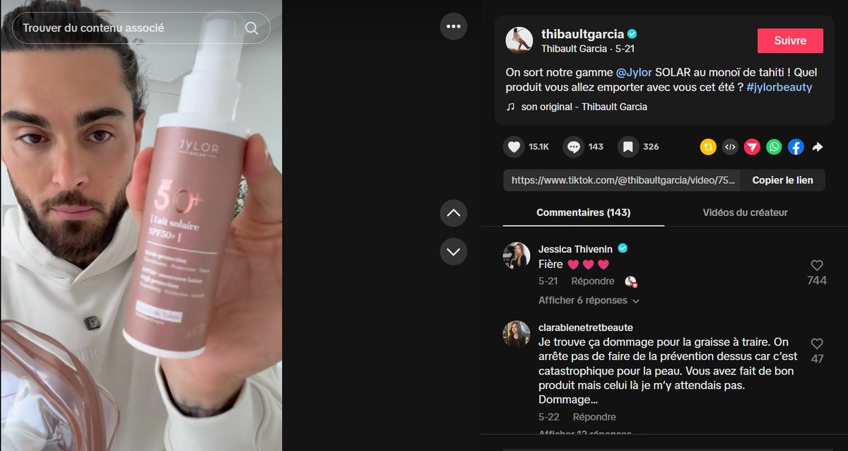 AllMockingbird's tweet photo. #thibaultgarcia TikTok 21.05.2025
🔴Absence Mention obligatoire #Loi9Juin2023
🔴Absence Message information #ARPP
@dgccrf @ArthurDelaporte @Cosmetexpert @influcorrect @MSister0001 @kameliakamss @lanimallecteur @Soph3006 @LZelque @LanceursX https://t.co/0yXvqNspXK