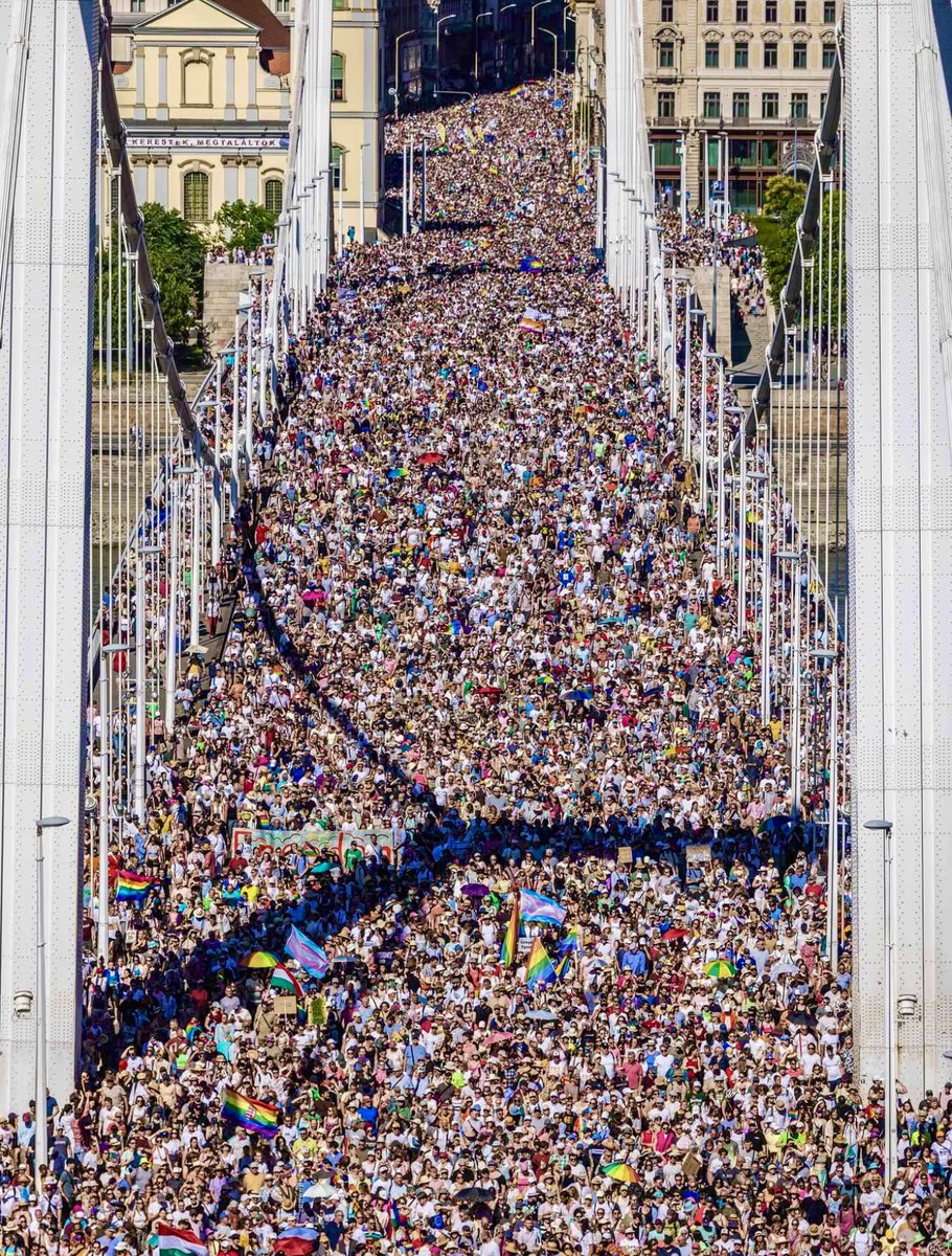 Today, Budapest is all of us. Today, Budapest is the symbol of democracy, freedom, and civil rights.

#Pride