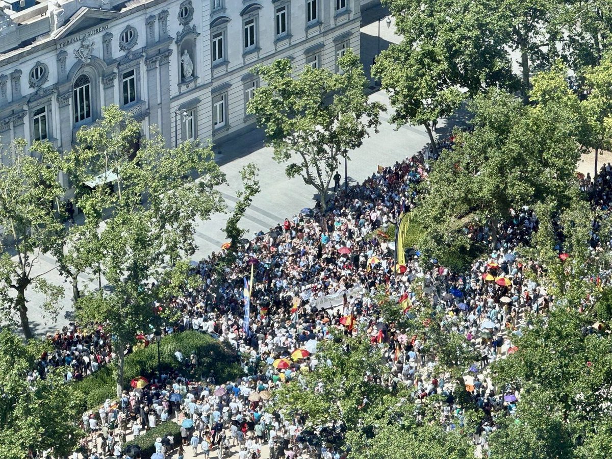 Fotón de la concentración de hoy en defensa de la Justicia