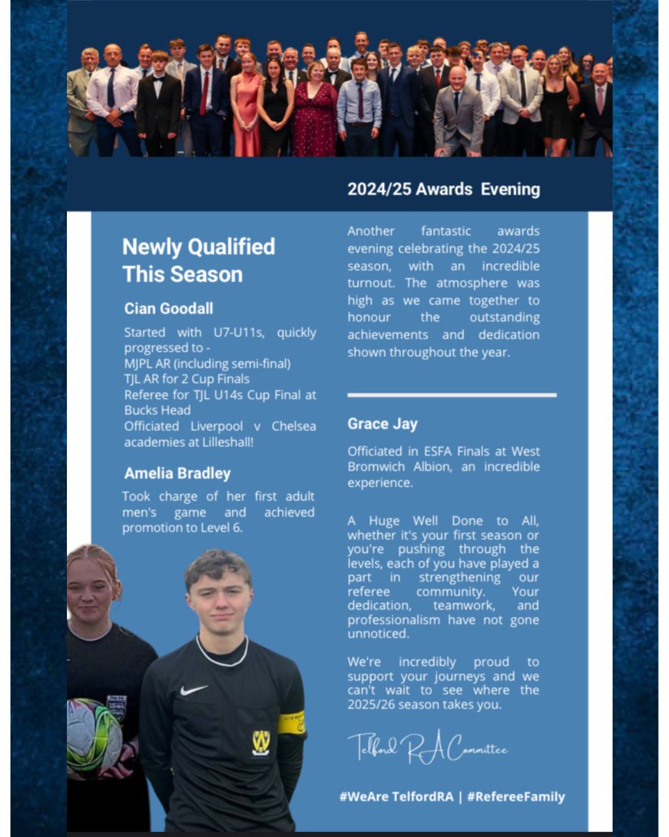 TelfordReferees's tweet photo. Please take a read of our end of season Newsletter, congratulations to everyone for their respective achievements this season!
@ShropshireFA #telfordreferees https://t.co/RMFCRLNvUm