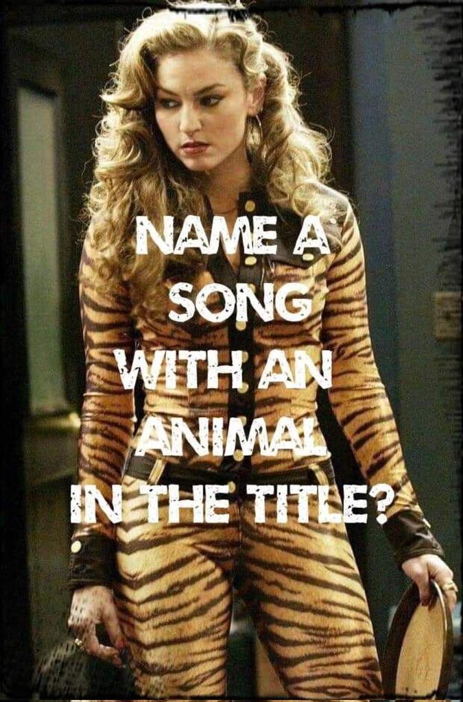 RockNRollNationLive (@rnrnationlive) on Twitter photo Name a song with an animal in the title?
And go...
Follow us!
#Heart / #Comment/ #Retweet #Twitter / #X
<a href="/RnRNationlive/">RockNRollNationLive</a> Name a song with an animal in the title?
And go...
Follow us!
#Heart / #Comment/ #Retweet #Twitter / #X
<a href="/RnRNationlive/">RockNRollNationLive</a>