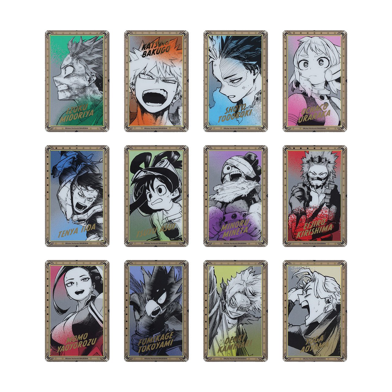 ヒロアカ原画展 箔押しクリアカードコレクション全種セット