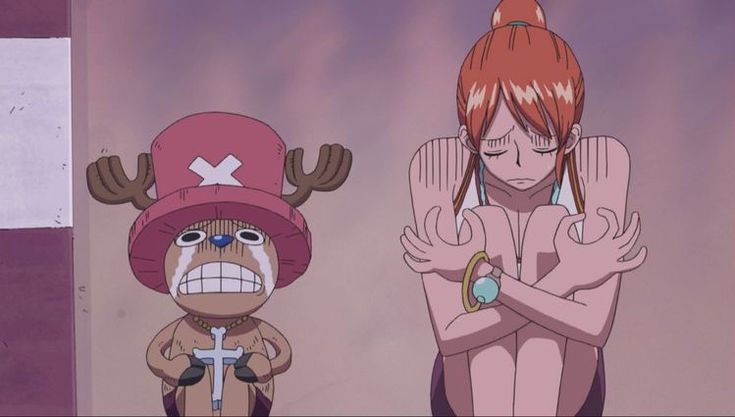 namipalette's tweet image. nami and chopper 🥹