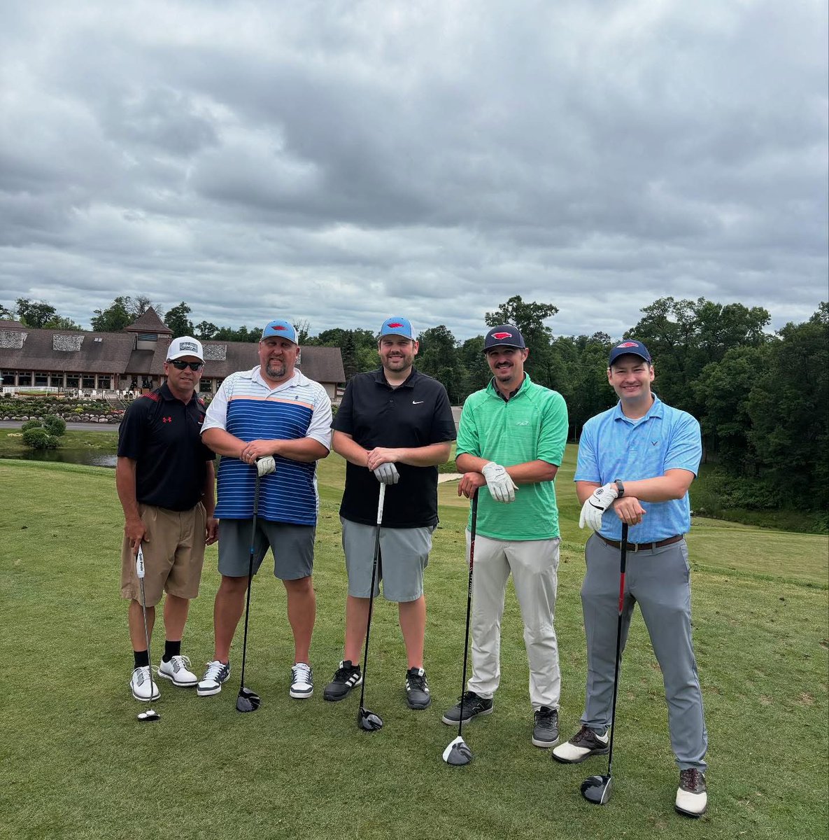 A group from CLC got out and played in the Brainerd Sports Boosters annual golf tournament