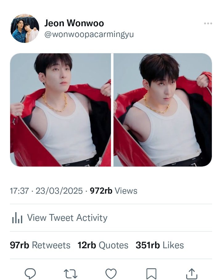 starcyzoey's tweet photo. minwon semi canon au
—from idol x fans

Wonwoo cemburu kode merah merah https://t.co/CoiL6yWpma