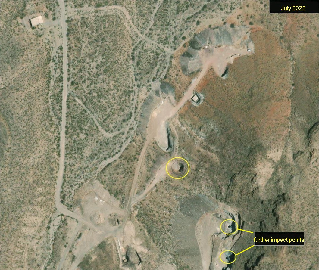 benreuter_IMINT's tweet photo. historical images of White Sands - 
GBU-57 MOP test site
Pretty early on in the tests it seems that they even had created a simulation of an "Iranian" silo launch portal lid https://t.co/BW3p8NDLLa