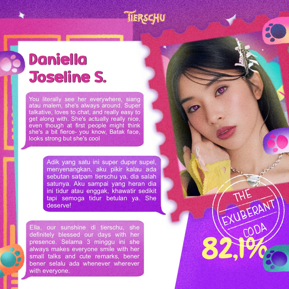 tierschu's tweet photo. ⠀
⠀
⠀⠀⠀⠀⠀⠀⠀⠀ᎢᎻᎬ ᎬXⳘᏴᎬᎡᎪNᎢ ᏟᏫᎠᎪ
⠀⠀⠀⠀⠀⠀⠀⠀⠀⠀ with 𝟾𝟸,𝟷% votes

⠀⠀⊹ ࣪ ˖  𝐃𝚊𝚗𝚒𝚎𝚕𝚕𝚊 𝐉𝚘𝚜𝚎𝚕𝚒𝚗𝚎 𝐒𝚒𝚛𝚎𝚐𝚊𝚛  ˖ ࣪ ⊹
⠀
⠀ https://t.co/Hj7qatR6ft