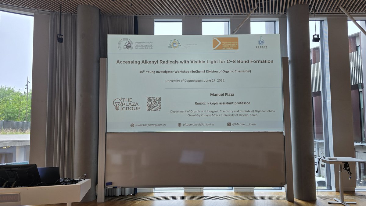 I’m honored to have represented Spain 🇪🇦 at the Young Investigator Workshop organized by the <a href="/EuChemS/">EuChemS</a> Division of Organic Chemistry in Copenhagen 🇪🇺 It was a privilege to engage with some of the brightest young researchers of the field. Thanks to <a href="/RSEQUIMICA/">RSEQ</a> for the opportunity!