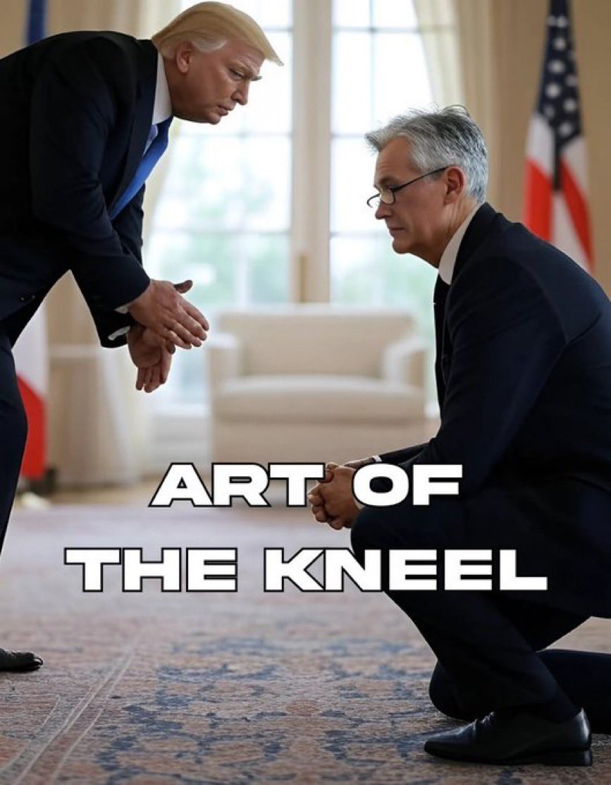 CanIGetARoar's tweet image. Kneel before the markets! When are those rate cuts coming, @federalreserve?
$KNEEL officially nominates @alifarhat79 for Fed Chair, time for real leadership!