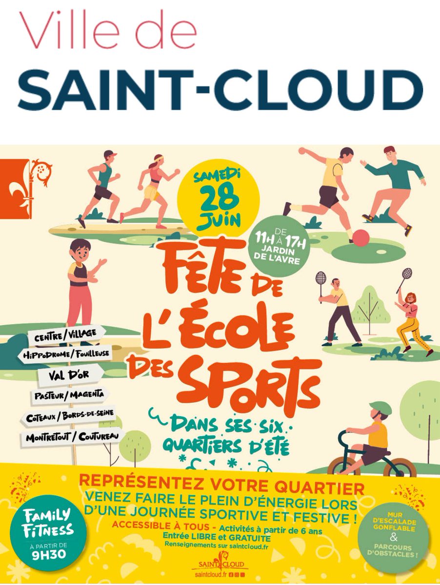 ericberdoati's tweet image. Lancement de la fête de l’école des sports et du challenge inter quartiers au jardin de l’avre @VilleSaintCloud