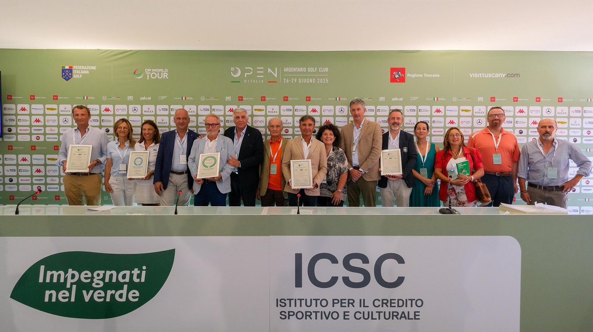 FederGolf's tweet image. 🎖Premiazione Impegnati nel Verde

⛳ All’Argentario Golf Club consegnati i riconoscimenti del progetto INV in collaborazione @icsc_spa per la sensibilizzazione all’ecosostenibilità e al rispetto dell’ambiente.

👏Complimenti a tutti i Circoli premiati.