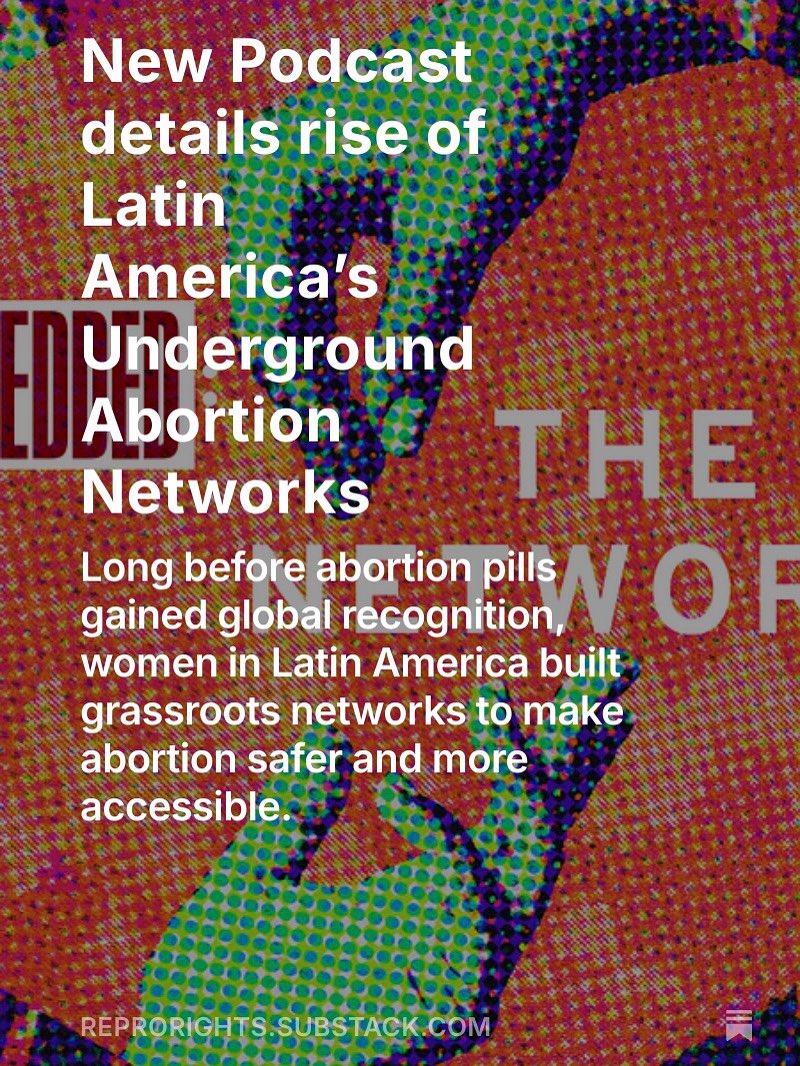 CodyMcDevitt's tweet image. Before science caught up, low-income women in Latin America were already using misoprostol to manage their own abortions—quietly reshaping reproductive care. Their story: reprorights.substack.com/p/new-podcast-…
#AbortionAccess #Misoprostol #ReproductiveFreedom @npr @LatinoUSA @futuromedia