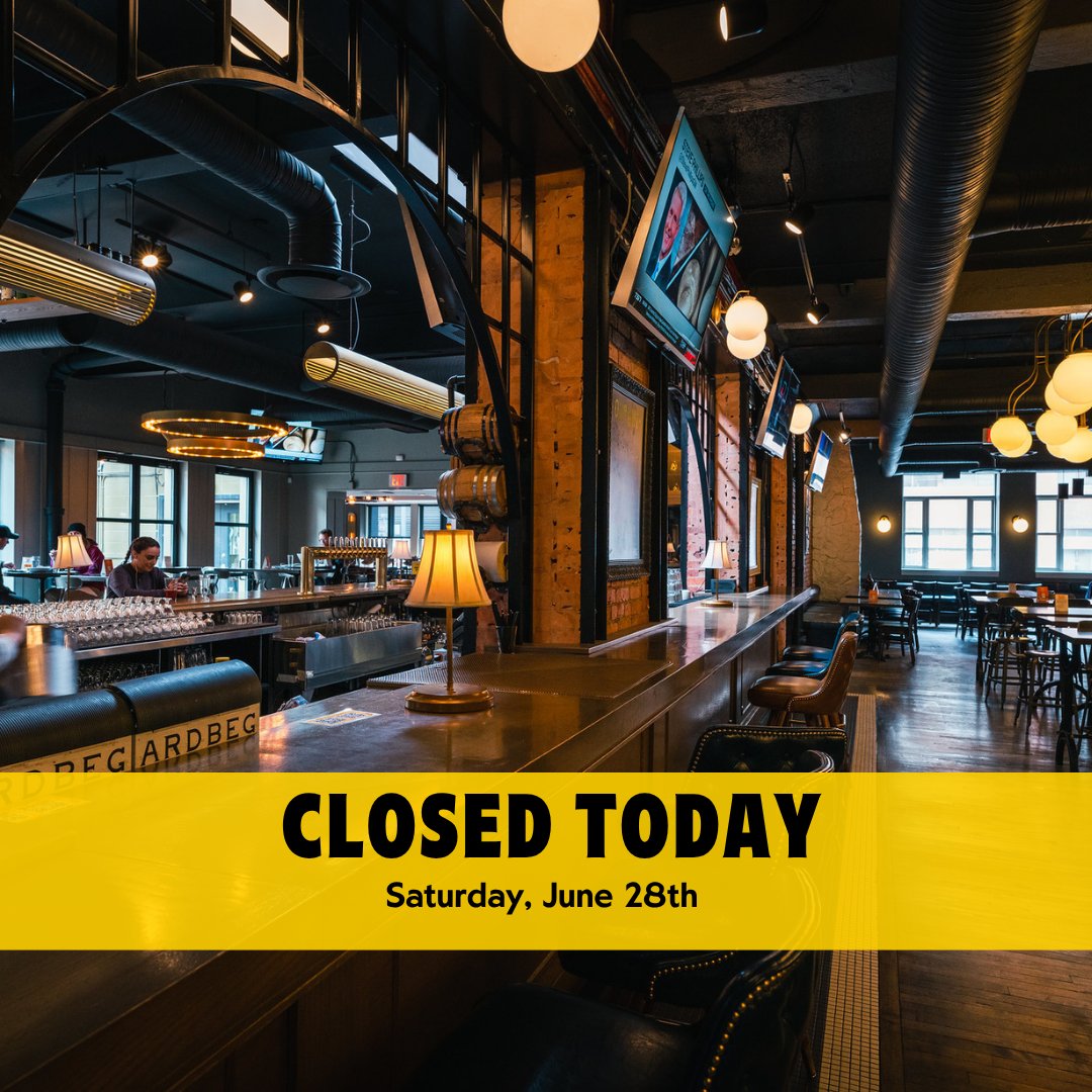 Heads up, y’all! We’re closed today (Saturday, June 28) for a private event. Can’t wait to welcome you back soon!