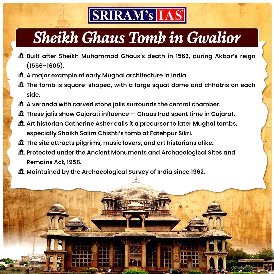 sriramsrirangm's tweet image. What’s happening at Tansen’s tomb in Gwalior❓❓❓

A plea to allow religious practices was recently rejected by the MP High Court.

Here’s what you should know - from history to heritage law 🪦

#Tansen #SheikhGhaus #Urs #AMASRAct #ASI #ProtectedMonuments #SufiHeritage