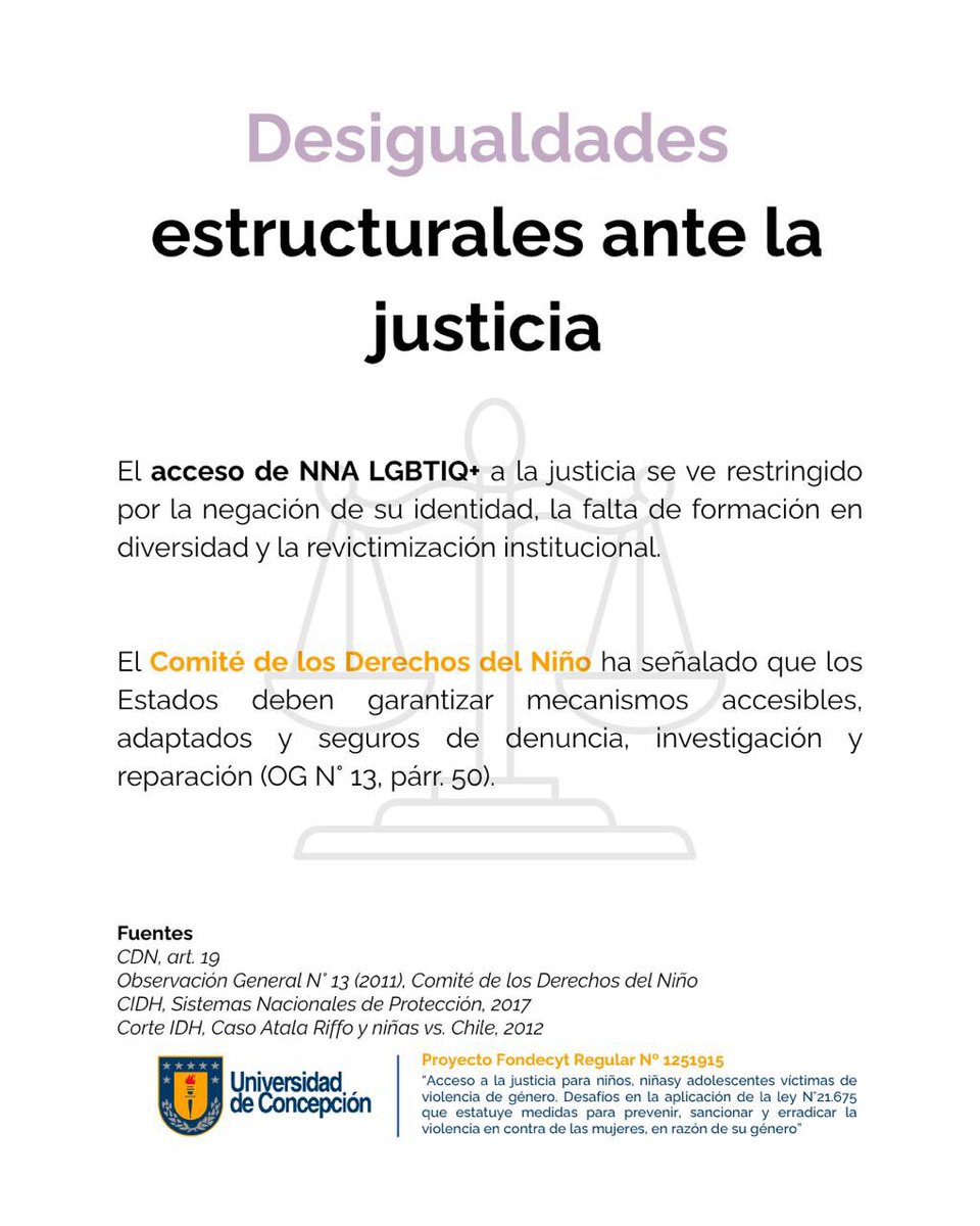 En el #DíaDelOrgullo es urgente visibilizar las violencias que enfrentan niñas, niños y adolescentes LGBTIQ+, especialmente ante el sistema de justicia en contextos de violencia de género.