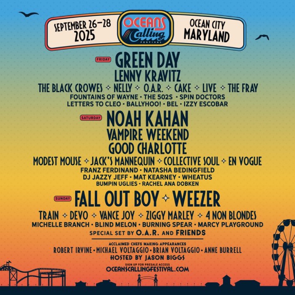 Ocean City is calling, and we’re answering! See you in 3 months at Oceans Calling 2025! Get tickets now: zig.lnk.to/oceancity25