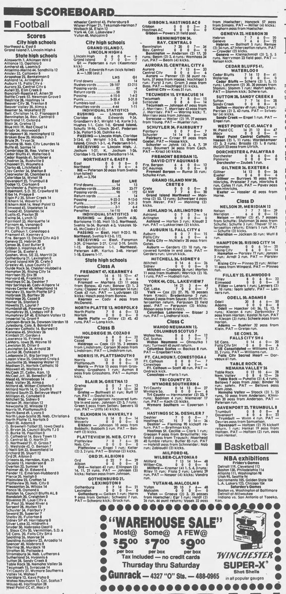 SuitUpVarsity's tweet photo. SATURDAY MORNING SCOREBOARD is wandering to October 10, 1986 today. https://t.co/8EeluumfnN