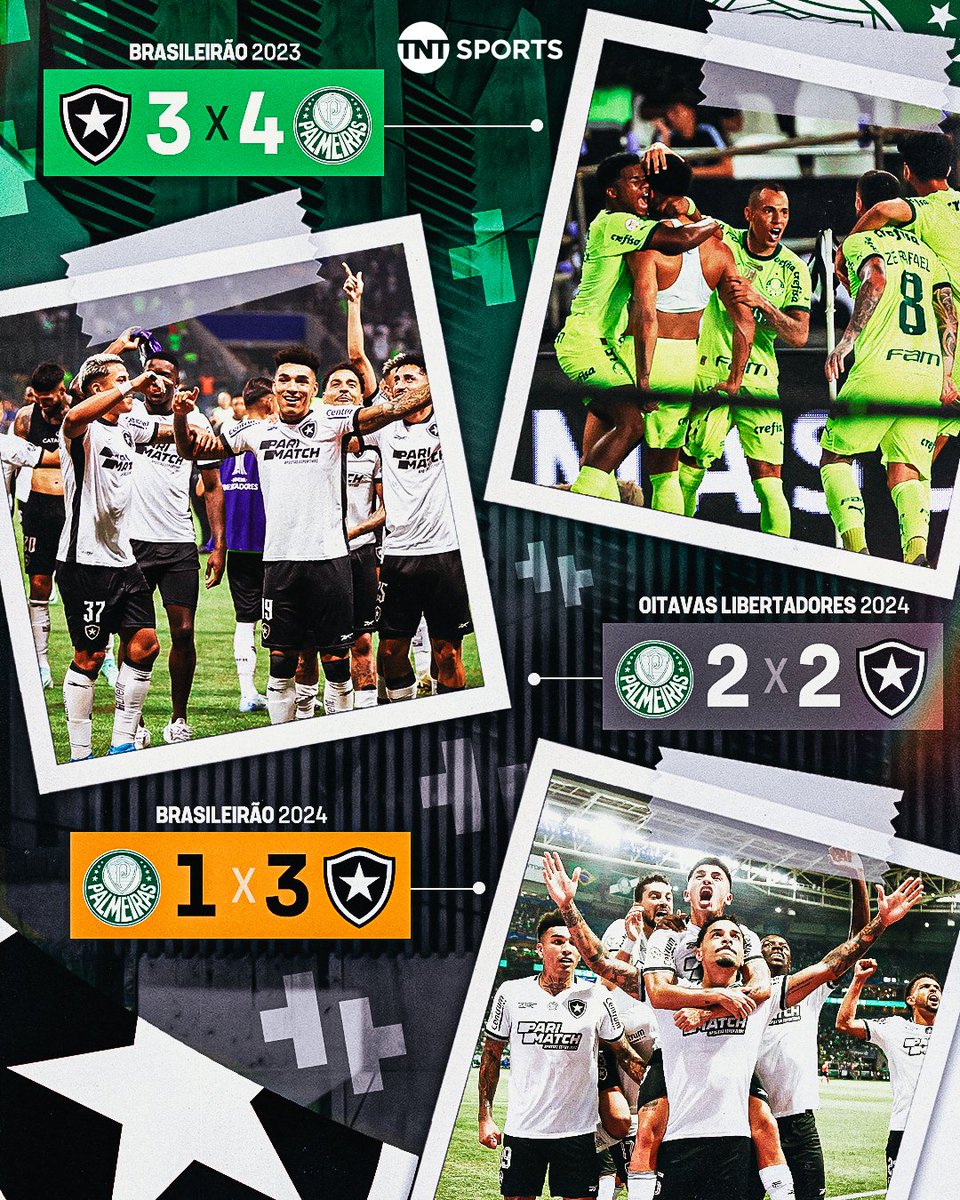 TÍTULOS que o 🐷PALMEIRAS tem a mais que o BOTAFOGO:
🏆Copa Libertadores
🏆Brasileirão
🏆Copa do Brasil
🏆Copa Rio Internacional
🏆Copa Mercosul
🏆Copa dos Campeões
🏆Recopa Sul-Americana
🏆Supercopa do Brasil
🏆Torneio Rio-São Paulo

TÍTULOS que o ⭐️BOTAFOGO tem a mais:
🏆Copa