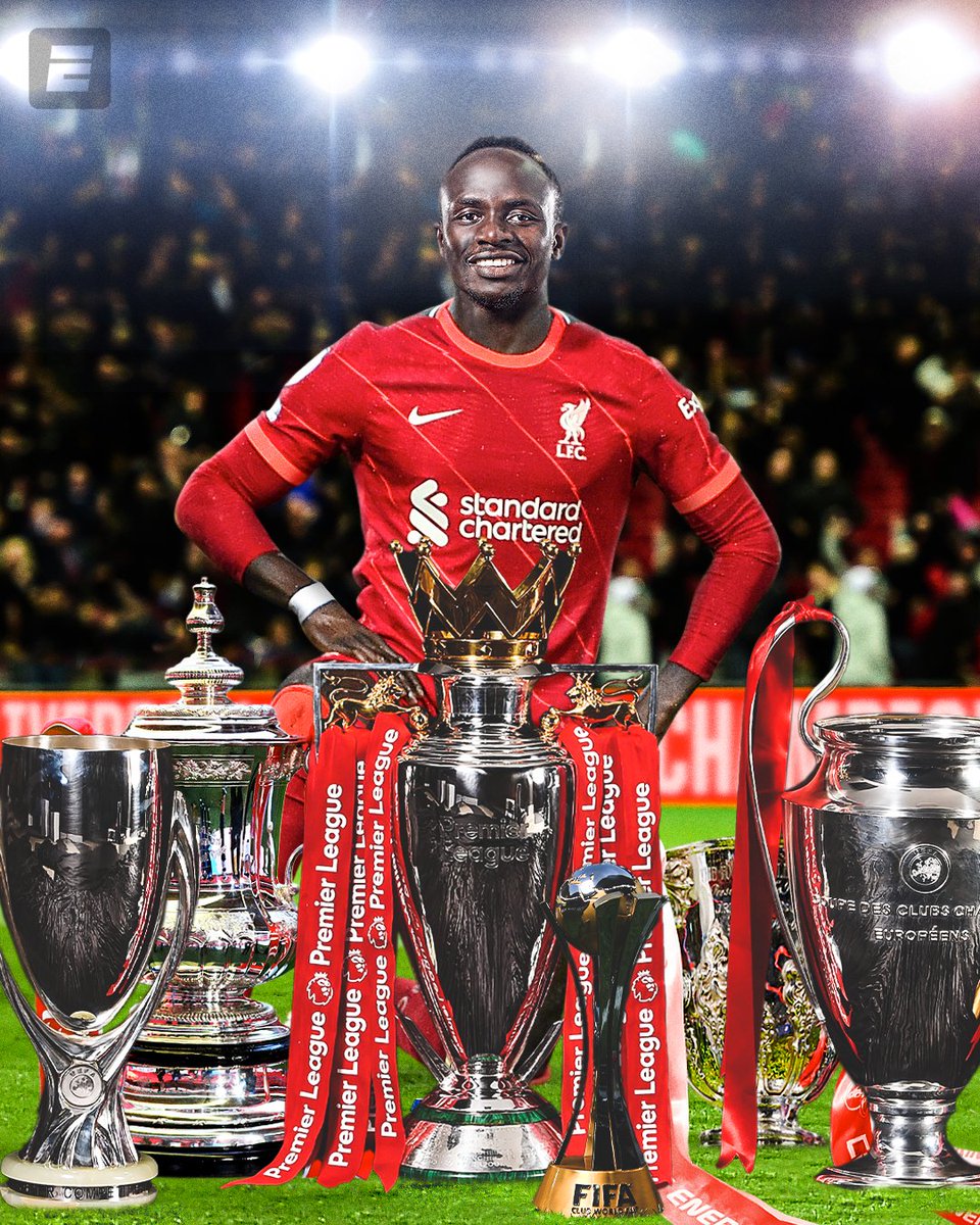 Sadio Mane won it all at Liverpool 🏆