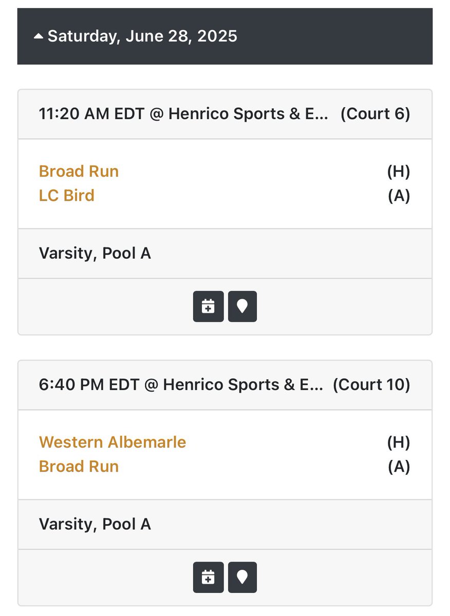 Here’s my schedule for East Coast Live this weekend! <a href="/broadrun_mbb/">Broad Run Men’s Basketball</a>