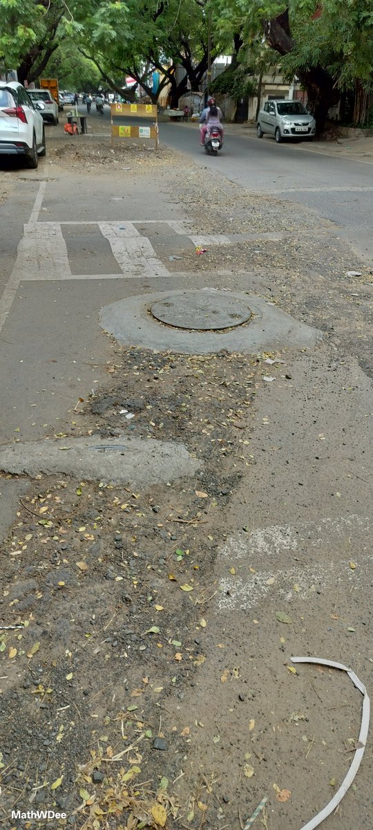 <a href="/chennaicorp/">Greater Chennai Corporation</a>  One side of the road remains incomplete for several months. please do the needful to finish the remaining part of it ASAP.. Zone 7 Ward 90 or 91.. just opposite V5 Tirumangalam police station.. Chennai 600101