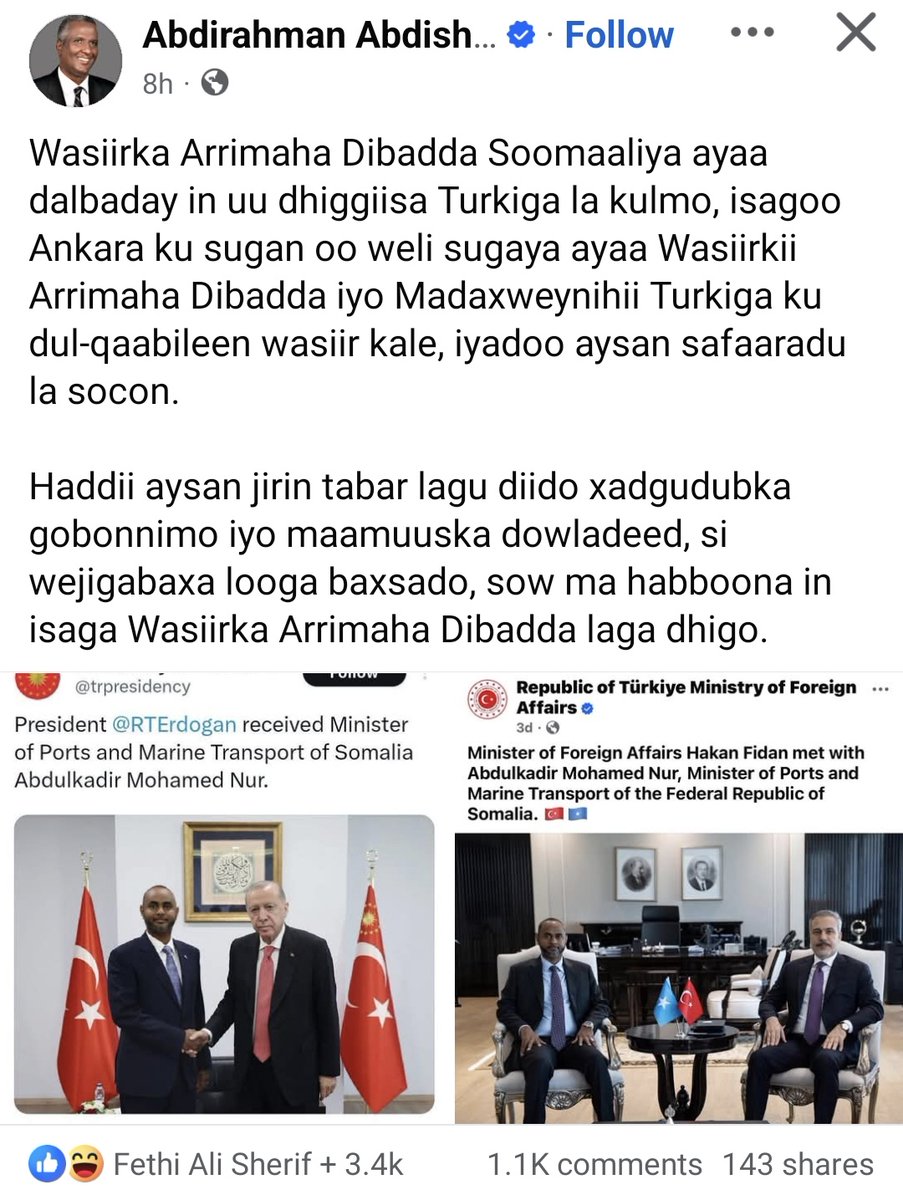 SSTHawdReserve's tweet image. Yaa inangumeed

 Dr Abdirahman Bayle waa Hogaamiye Umaddeed oo Dalkiisi iyo Dadkiisi dhex jooga Taliska #Xamar Xamar daye Ahmed Madoobe miyuu soo qabtay Wali?

 mise isaga Wali ku raad jooga ina Suuban Sabriye Ahmed?