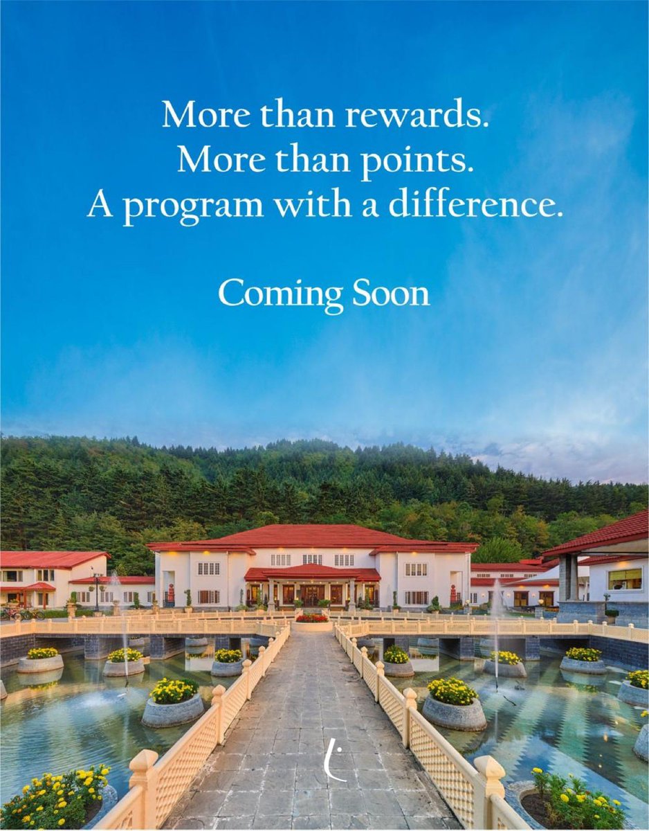 A program that has been thoughtfully designed to reward your trust in us, to elevate your experience and to create a meaningful impact.

It's not just about perks &amp; benefits  it is about purpose and an experience that’s rewarding in every sense.

#ComingSoon #TheLaLiTExperience