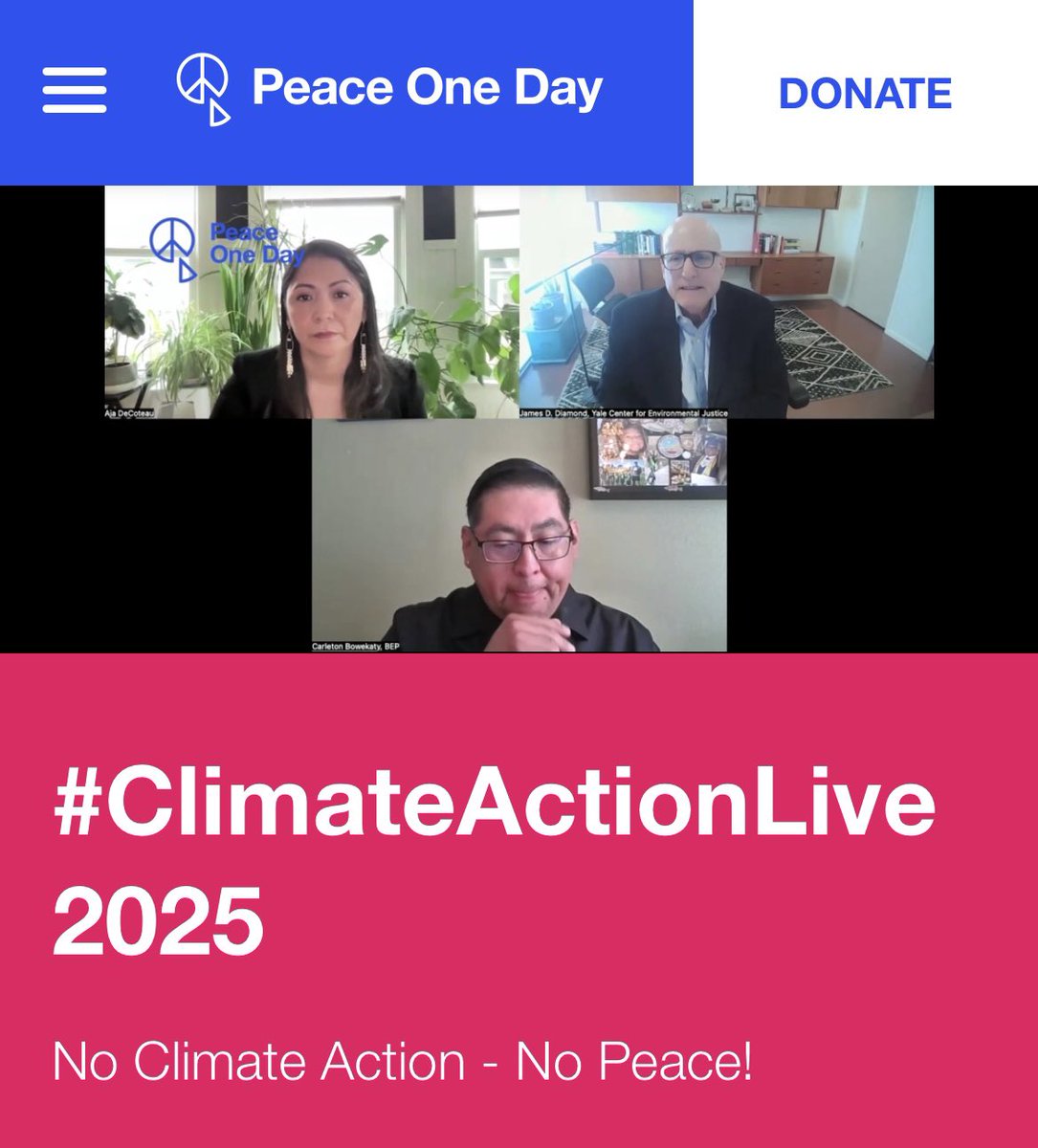 I lead “Maximizing #Indigenous Knowledge: Why Indigenous Co-Management of Natural Resources is Critical for The Planet,” with Aja DeCoteau &amp; Carleton Bowekaty #ClimateActionLive 6/26. The recorded program on YouTube is here from 4:03:50 to 4:28:52
youtube.com/watch?v=YVCqUA…