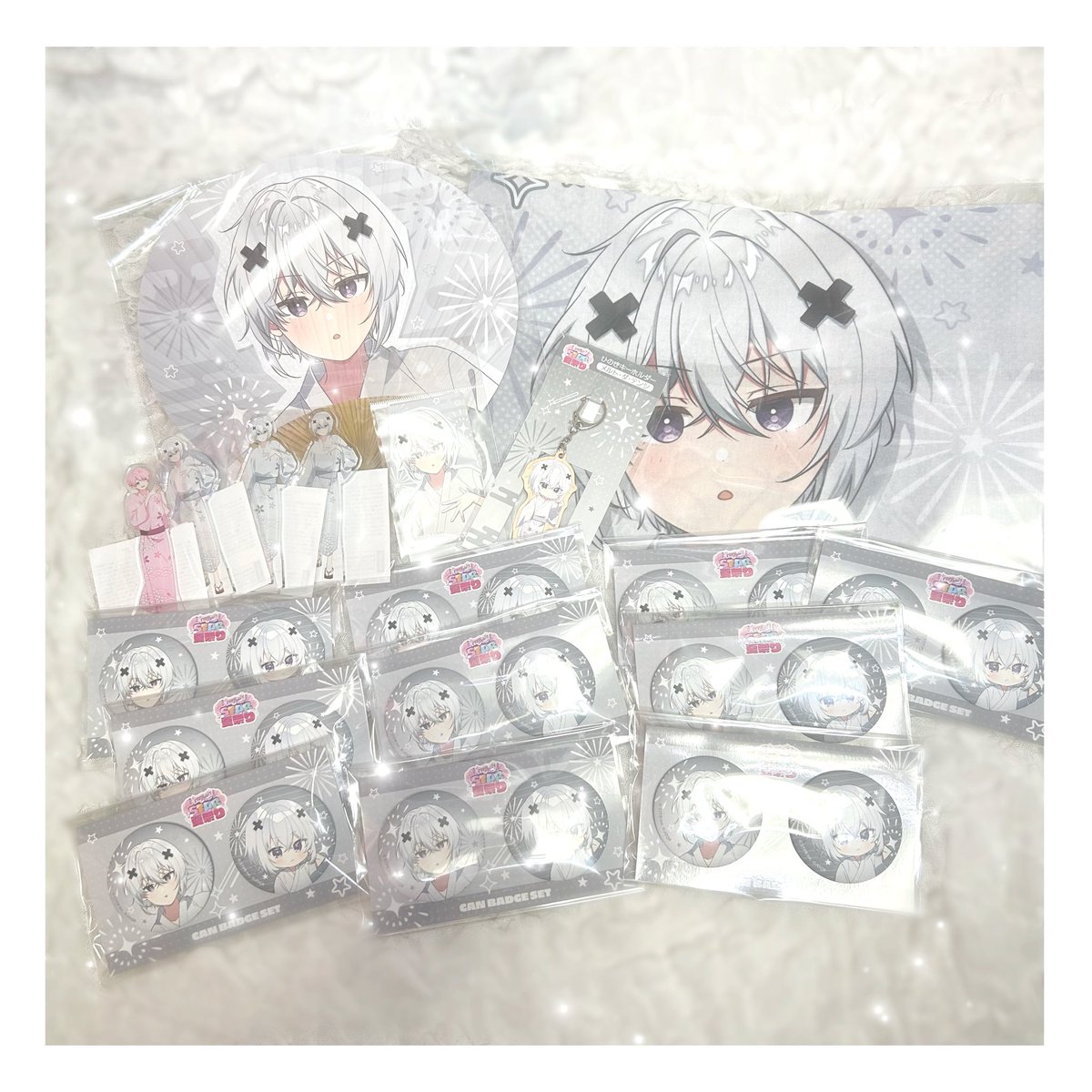 🤍ྀི⌇ #めるとくんへ 念願の夏祭りのグッズ届いたよ~⊂( ᴖ ̫ᴖ