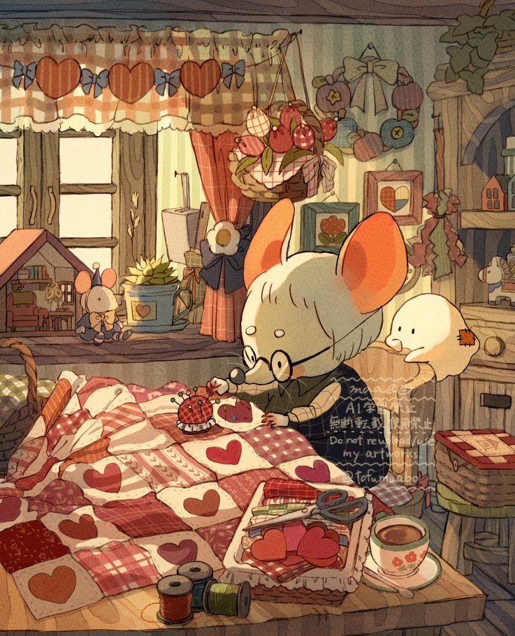「パッチワーク」|まぁ坊のイラスト