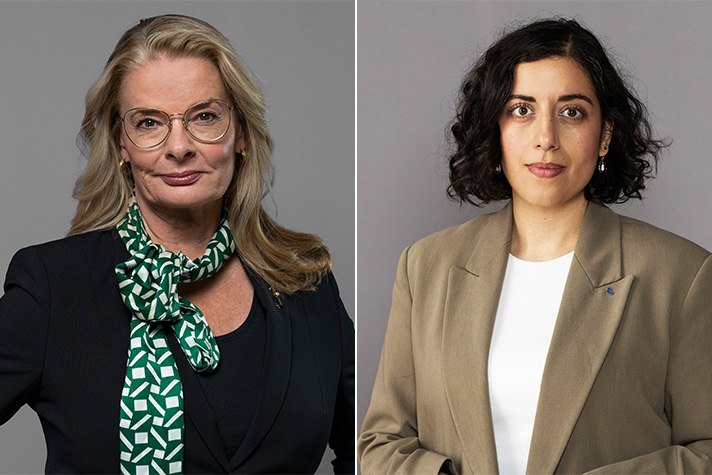Utbdep's tweet image. Statsminister Ulf Kristersson har i dag presenterat en ombildning av regeringen. Simona Mohamsson blir ny utbildnings- och integrationsminister och Lotta Edholm blir gymnasie-, högskole- och forskningsminister. regeringen.se/pressmeddeland…
