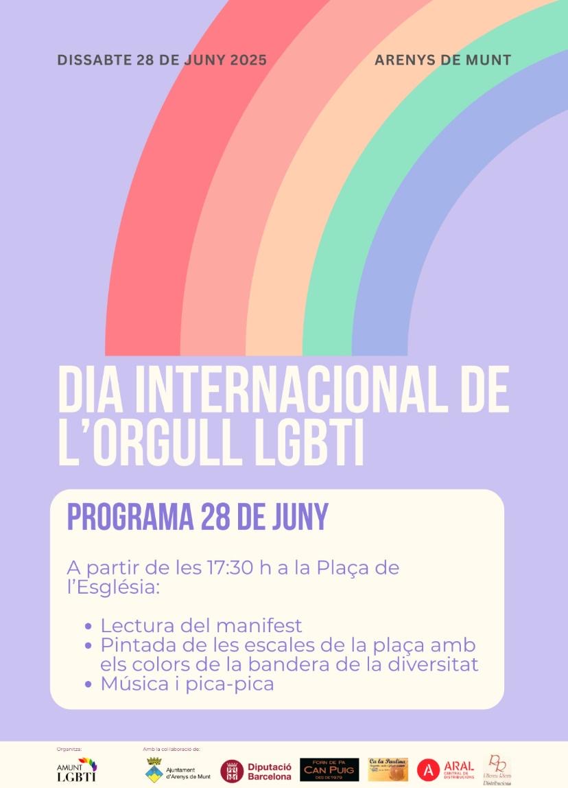 #Orgull2025 #Diversitat #ArenysDeMunt