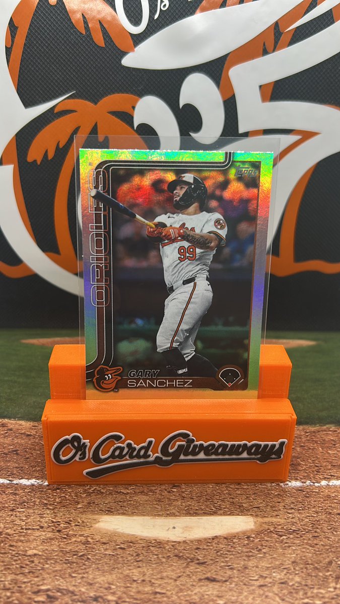 Orioles win!!! One swing of the bat turned things around and they never looked back! Like retweet and follow! I’ll select one lucky winner to receive this Gary Sanchez card today during the game! #Birdland