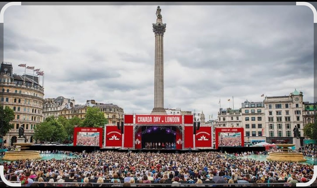 🇨🇦 Canada Day London is set to break last year's attendance record of 50,000.  Trafalgar square will be rocking it!  We aren't the only ones who love our country!