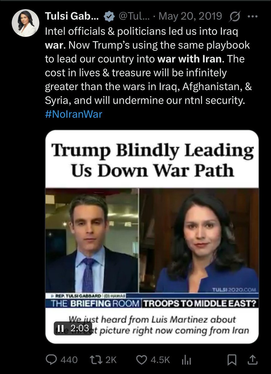 hbroman's tweet photo. @RapidResponse47 @DNIGabbard @CIADirector @grok https://t.co/qnwm7Ricoi