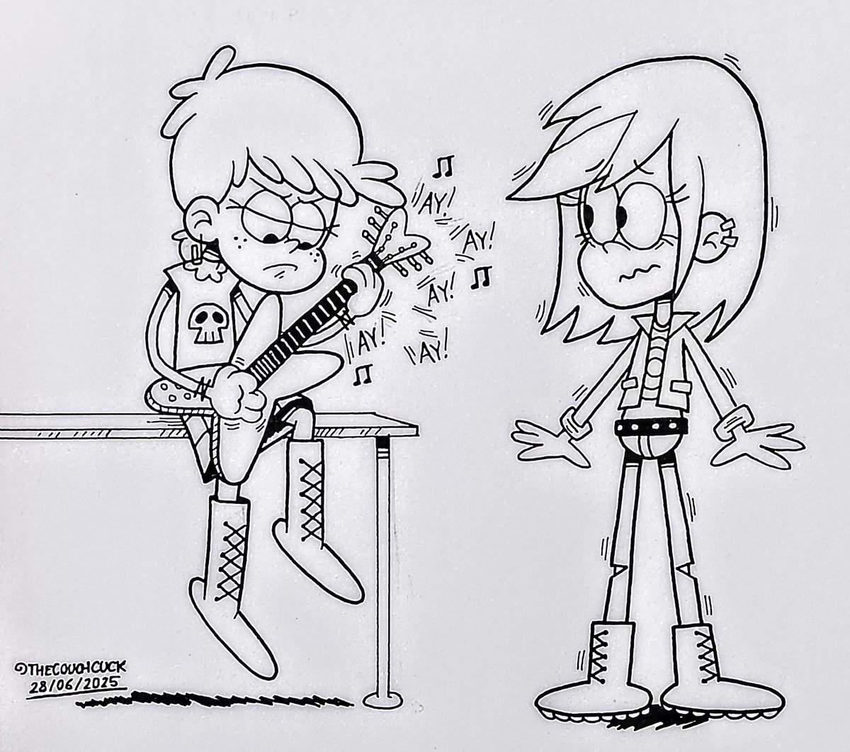 TheCouchCuck's tweet image. Aquí tocando la voidtarra 👀👀👀 #TheLoudHouse #lunaloud #samsharp