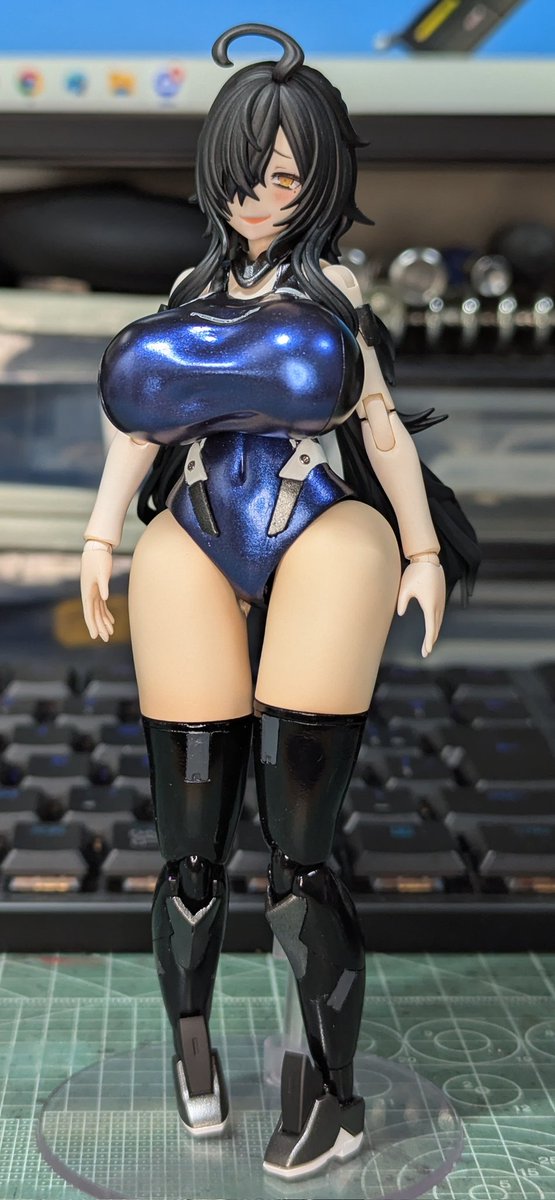 F4AN_21's tweet photo. 約束通りツクヨミ塗りました。これはもう最高の出来過ぎる。
#メガミデバイス https://t.co/Yt9GXPfsqh