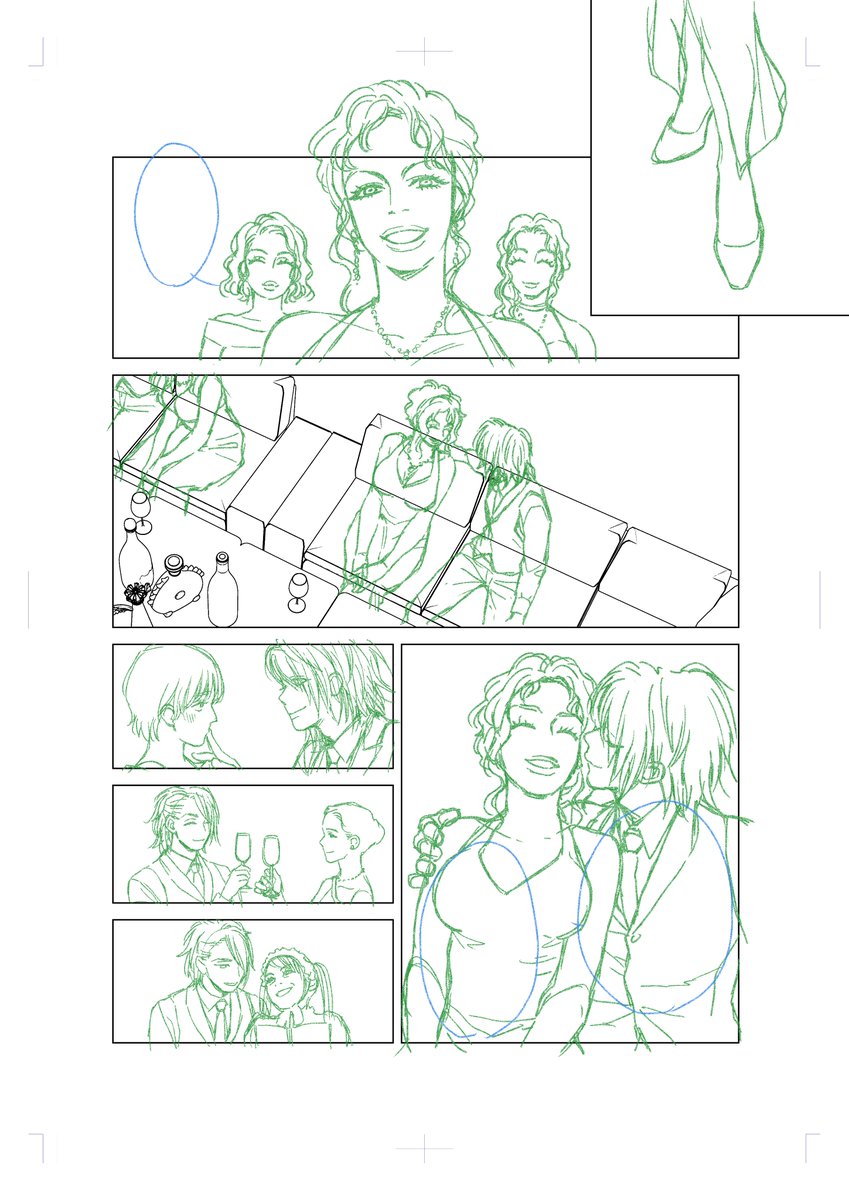 #シャンパンタワーの向こう側

フォルダ整理してたら、第1話のゆきちゃんの下描きが出てきたので投下してみる③ 