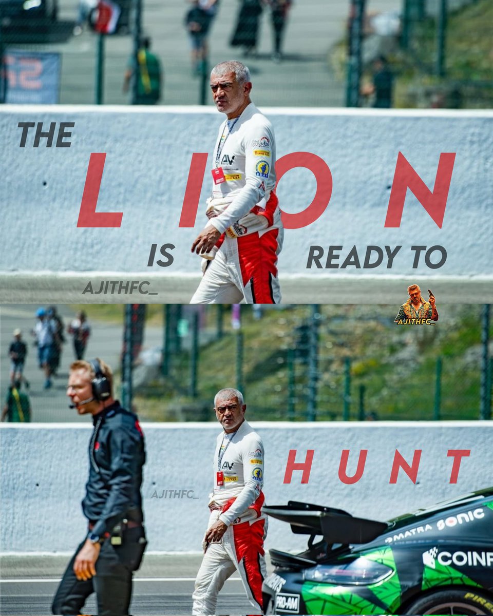 The Lion is Ready to Hunt ⚠️💥

Singa Nadai 🔥

#AjithKumar 🙇