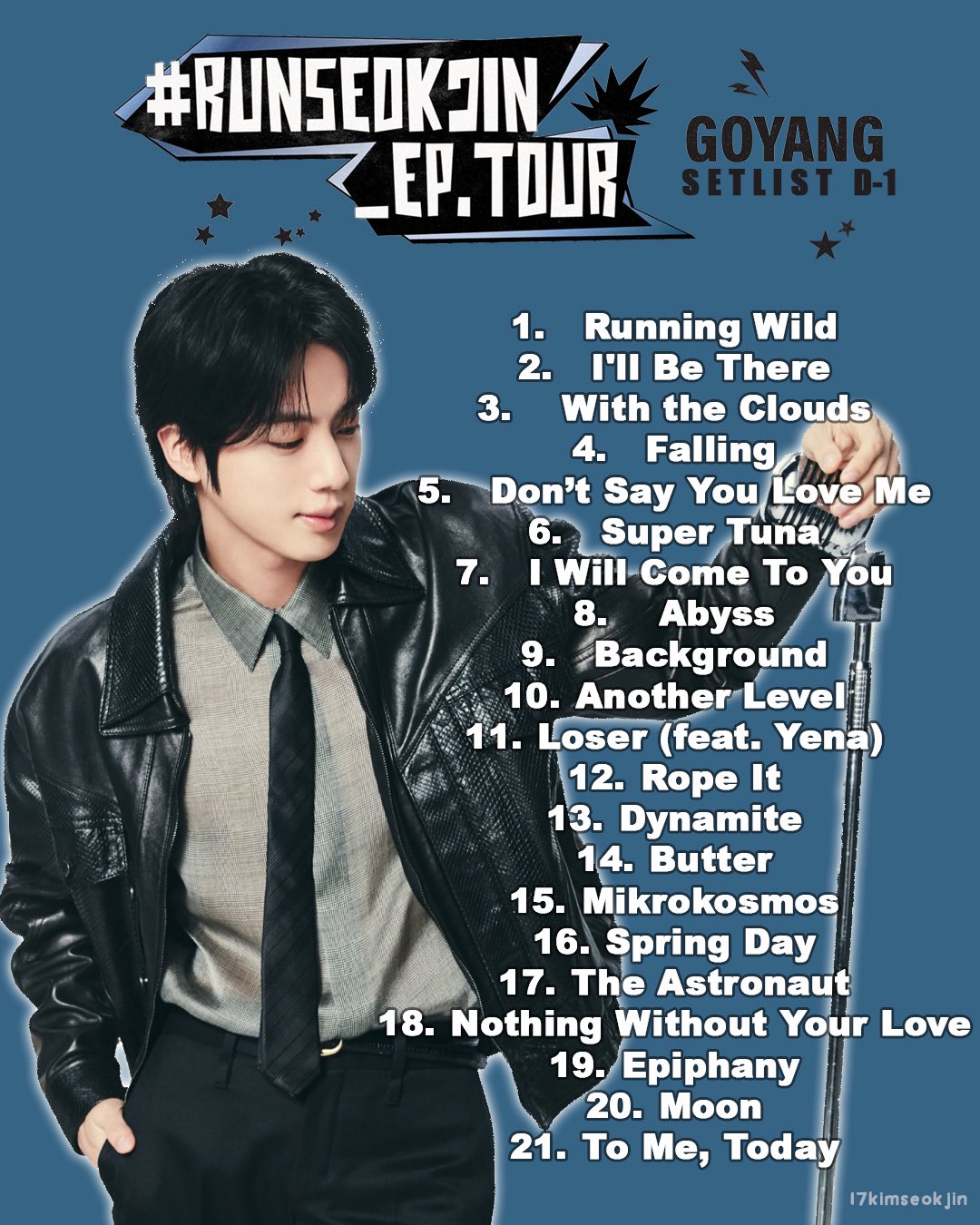 【 会場限定トレカ 】RUN SEOKJIN EP.TOUR GOYANGコヤン Jin's runseokjin ep tour in Goyang
