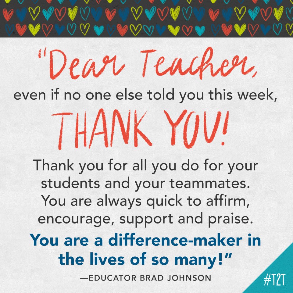 There aren't enough thank-yous in the world for all Ts do – but here's one from educator <a href="/DrBradJohnson/">𝐁𝐫𝐚𝐝 𝐉𝐨𝐡𝐧𝐬𝐨𝐧</a>: