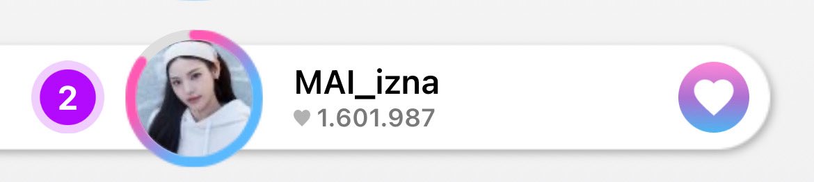 MaiVoting's tweet photo. [ THEKKING ] 250628

NAYA! #MAI has been nominated on THEKKING “June Girl Ranking” and she’s currently ranked 2nd!
Please keep dropping for her, let’s get her this ad!! The voting ends tomorrow, there’s only a small gap between her and first place!!

#izna #이즈나 @izna_offcl https://t.co/xfJgJZgexR