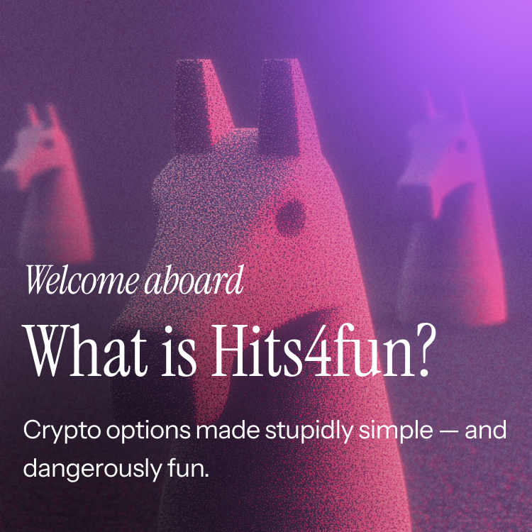 1/10
Hits4fun is a one-click crypto options game where you bet on price movement — not direction — with fixed risk and real upside.
It’s not trading. It’s a protocol-powered game of price.
