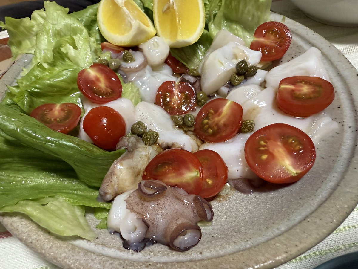 yasuHejira's tweet image. カルパッチョやらアヒージョやらを作る
海を辿った思い出を身体に取り入れる