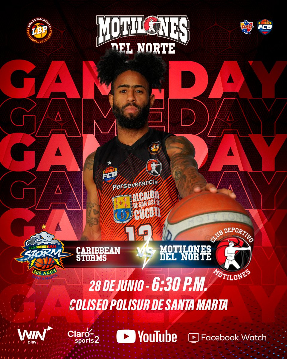 ¡HOY VAMOS POR LA REVANCHA! 🔥

Disputaremos nuestro tercer y último partido de Play-Ins para poder obtener nuestro boleto a semifinales. 

Sigue el partido por Win Play, Claro Sports 2 y los canales oficiales de la DPB Colombia. 

¡Vamos, Motilones!