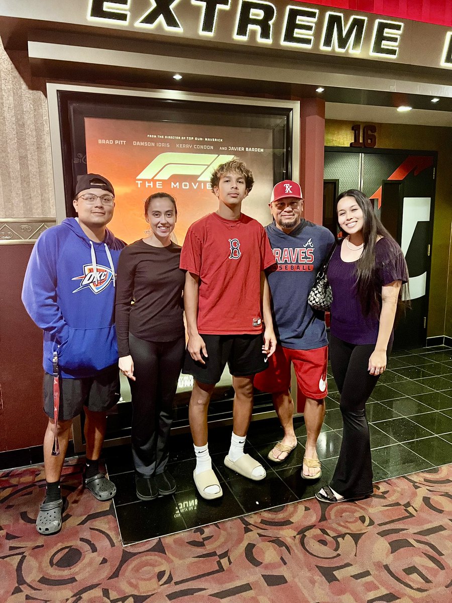 F1 The Movie was awesome! Highly recommend! Entire family was on the edge of their seats! 
#F1TheMovie 
#FamilyNight ❤️ 
<a href="/leanndraalmaraz/">leanndra</a> 
<a href="/savannag05/">S ⋆˙⟡♡</a>