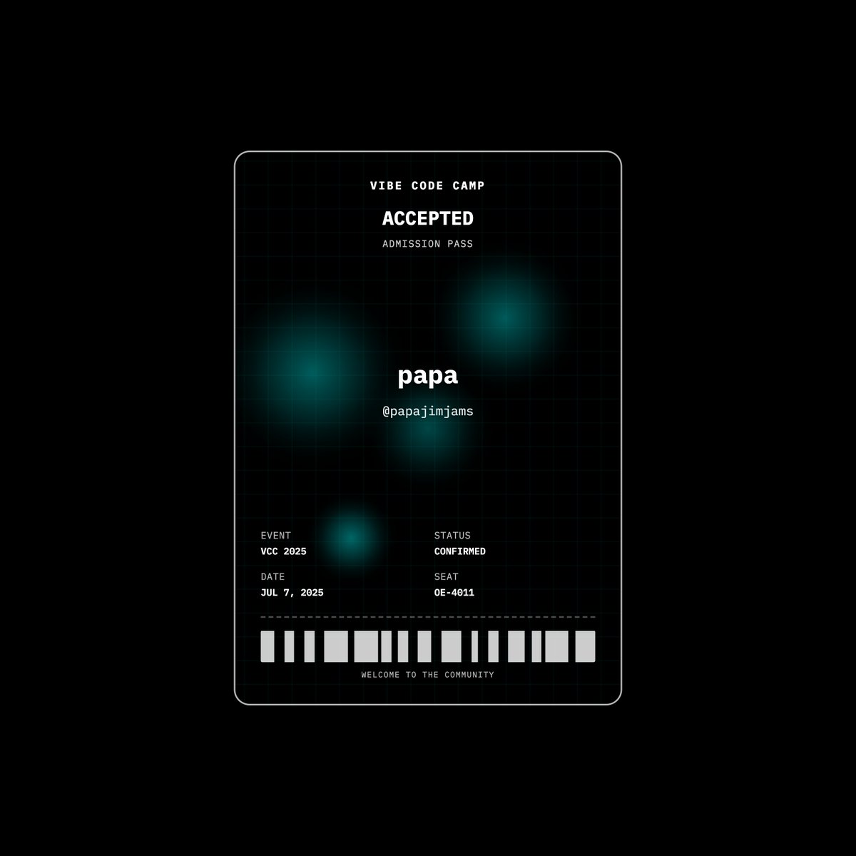 papajimjams's tweet image. Vibe Code Camp 2025
@_openeconomy | Seat: OE-4011
say hi
farcaster.xyz/papa
hey.xyz/u/papajams
building
v1 imperfectform.fun
v2 imperfectcoach.netlify.app
v3 loading ...