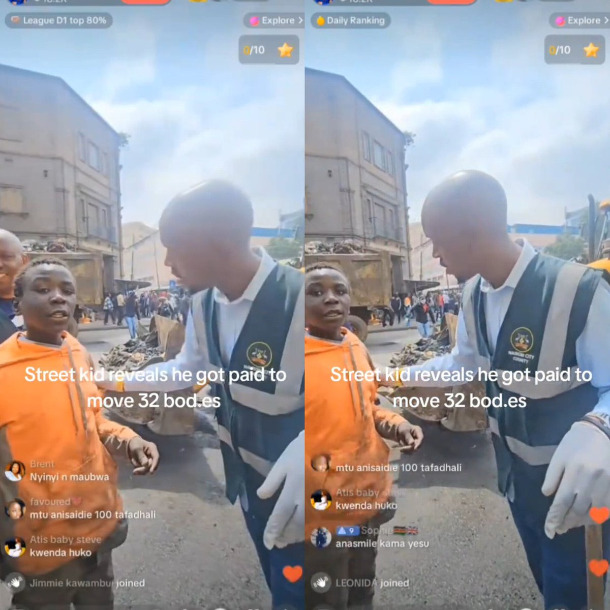 kenyasgossips's tweet photo. Street kid reveals to Geoffrey Mosiria that they moved bodies to a mortuary.

"Walikufa wakiwa 32" https://t.co/7HIoVC5otd