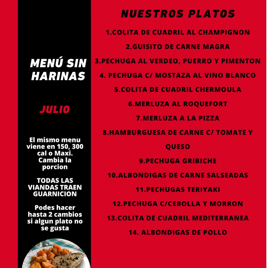 ViandasPop's tweet photo. Ya podes pedir el menú sin harínas de Julio. 14 viandas diseñadas para bajar esos kilos de más. #bajodepeso #viandassinhidratos #sinharinas https://t.co/JbyyY2YJAc
